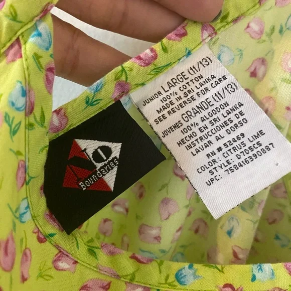 Vintage Junior’s Yellow Floral Print Dress - Picture 2 of 4